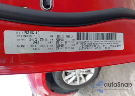 2016 Dodge Journey Sxt from USA, damaged, VIN 3C4PDDBG3GT168166